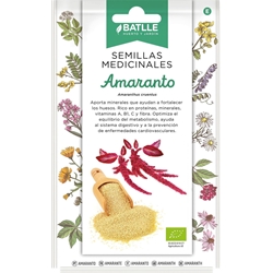 Amaranto Rojo Planta de crecimiento rápido. Puede llegar a los 1,5 m de alto. Sus inflorescencias rojas generan las semillas para consumo. Uso como harina para pan o cereal. - Imagen 1