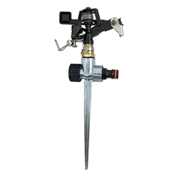 Aspersor de impacto metálico con estaca - 1/2" - Imagen 1