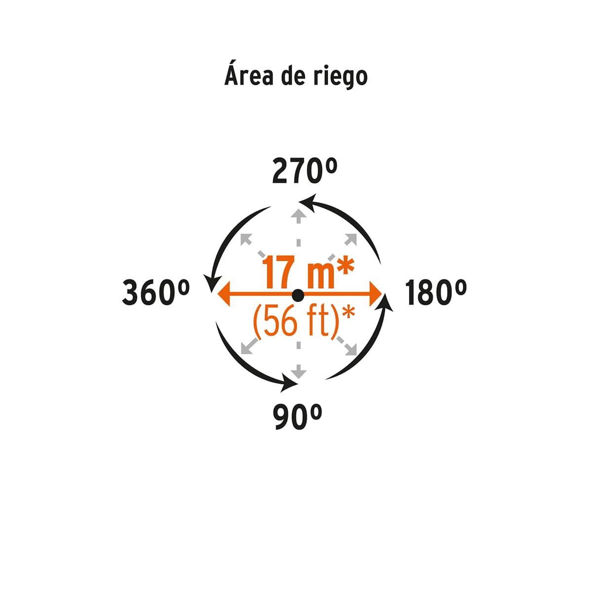 Aspersor plástico de 1 vía con estaca - 20 cm - Imagen 3