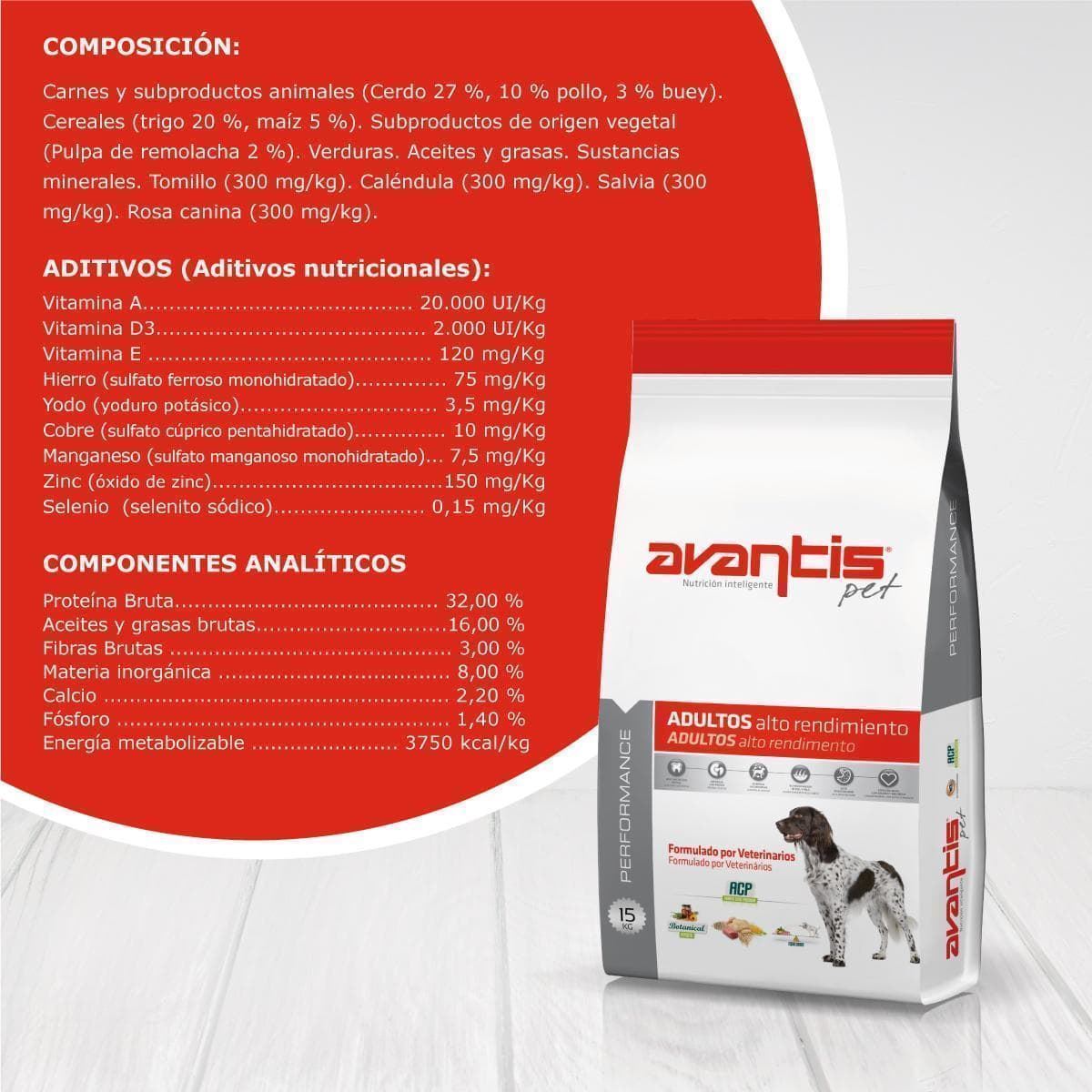 AVANTIS PET PERFORMANCE 15kg - Imagen 2