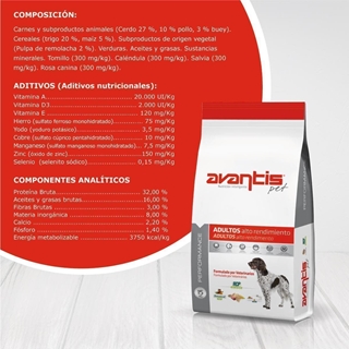 AVANTIS PET PERFORMANCE 15kg - Imagen 2