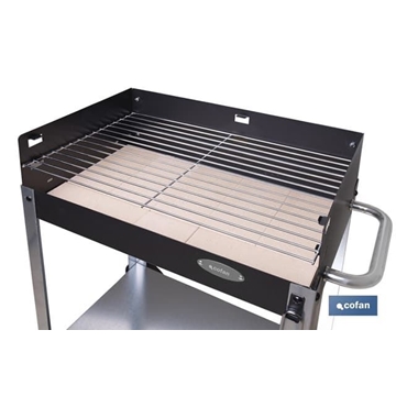 Barbacoa de carbón con ruedas | Parrilla regulable - Imagen 1