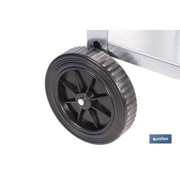 Barbacoa de carbón con ruedas | Parrilla regulable - Imagen 2