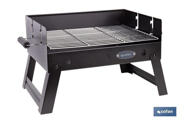 Barbacoa de carbón portátil plegable | Con parrilla cromada - Imagen 1
