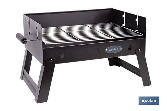 Barbacoa de carbón portátil plegable | Con parrilla cromada - Imagen 1