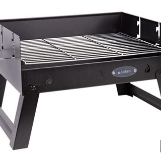 Barbacoa de carbón portátil plegable | Con parrilla cromada - Imagen 1