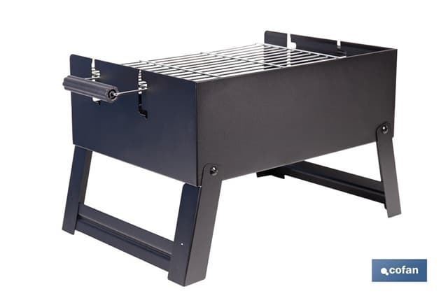 Barbacoa de carbón portátil plegable | Con parrilla cromada - Imagen 2