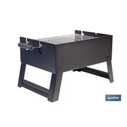 Barbacoa de carbón portátil plegable | Con parrilla cromada - Imagen 2