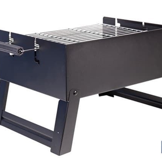 Barbacoa de carbón portátil plegable | Con parrilla cromada - Imagen 2