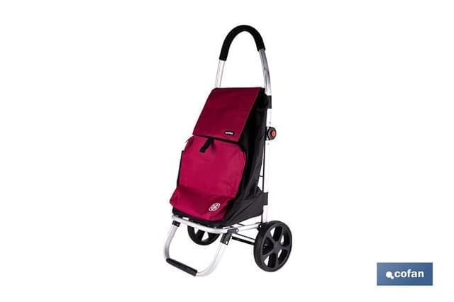 Carro de la compra plegable con 2 ruedas | Chasis de aluminio | Bolsa de 43 litros - Imagen 2