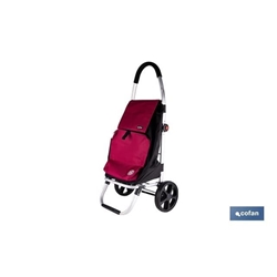 Carro de la compra plegable con 2 ruedas | Chasis de aluminio | Bolsa de 43 litros - Imagen 2