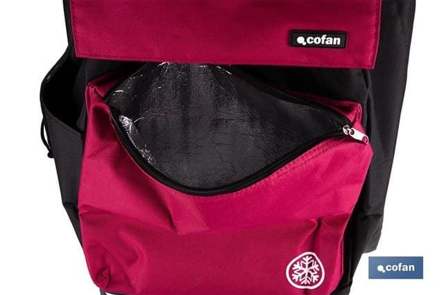 Carro de la compra plegable con 2 ruedas | Chasis de aluminio | Bolsa de 43 litros - Imagen 3