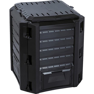 Compostador Compogreen - Negro - 380 l - 83x72x72 cm - Imagen 1