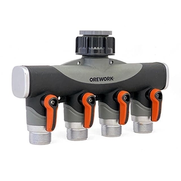 Distribuidor metálico - 4 vías - 3/4" - Blíster - Imagen 1