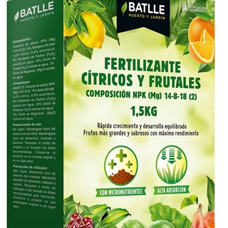 Fertilizante granulado Ci´tricos y Frutales BATLLE 1.5kg - Imagen 1