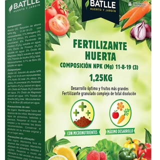 Fertilizante granulado Huerta BATLLE 1250gs - Imagen 1