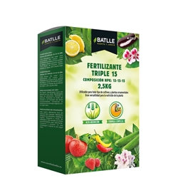 Fertilizante granulado Triple 15 BATLLE  2.5kg - Imagen 1
