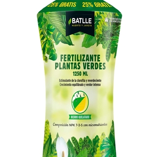 Fertilizante soluble Plantas Verdes BATLLE 1250cc - Imagen 1
