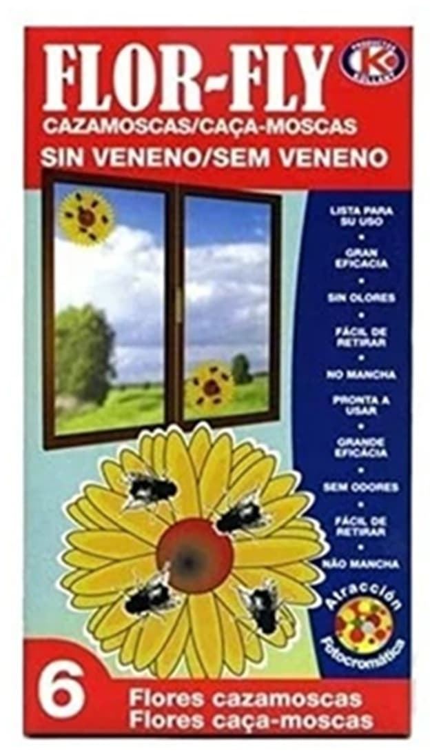 Flor Fly Cazamoscas Sin Veneno 6 uds - Imagen 1