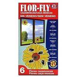 Flor Fly Cazamoscas Sin Veneno 6 uds - Imagen 1