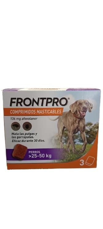 Frontpro pastillas antiparasitarias para perros de 25 a 50 kg - Imagen 1