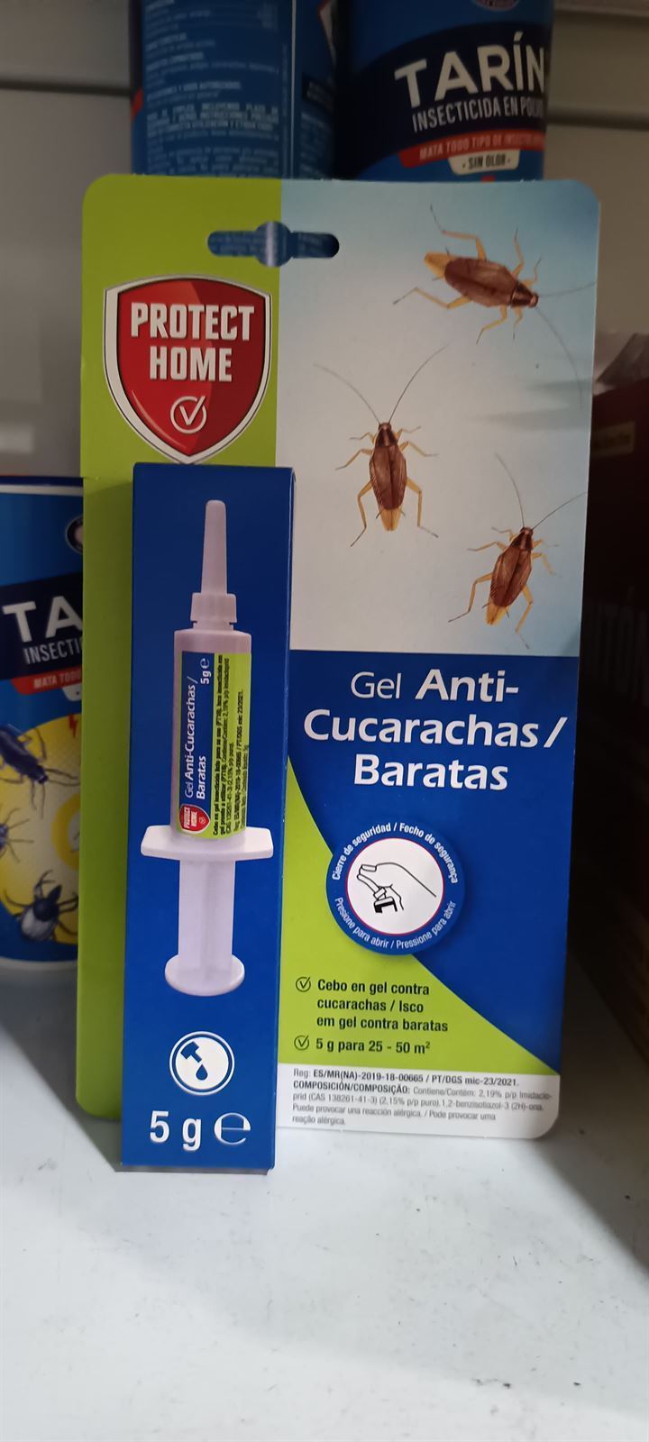 GEL INSECTICIDA CUCARACHAS 5 GRS - PROTECT HOME - Imagen 1