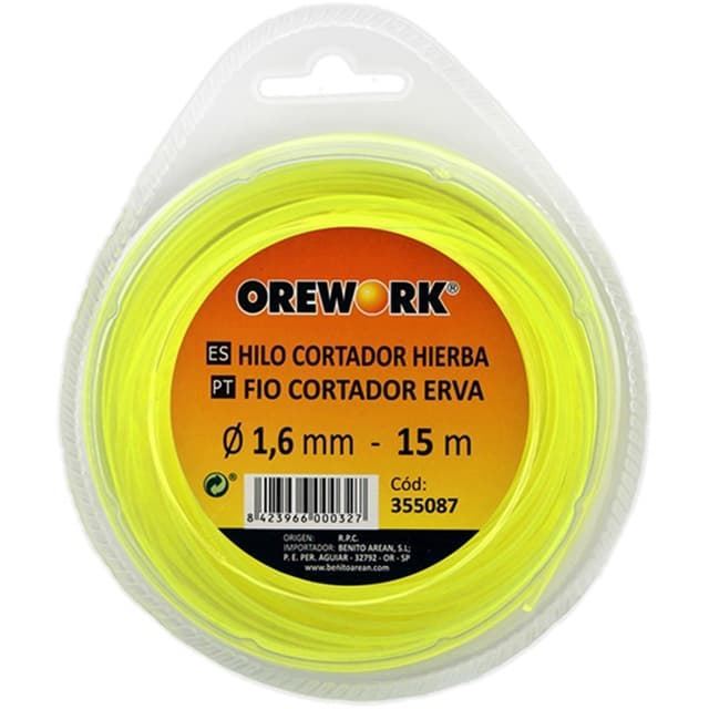 Hilo desbrozadora de corte redondo - Ø 1,6 mm x 15 m - Imagen 1