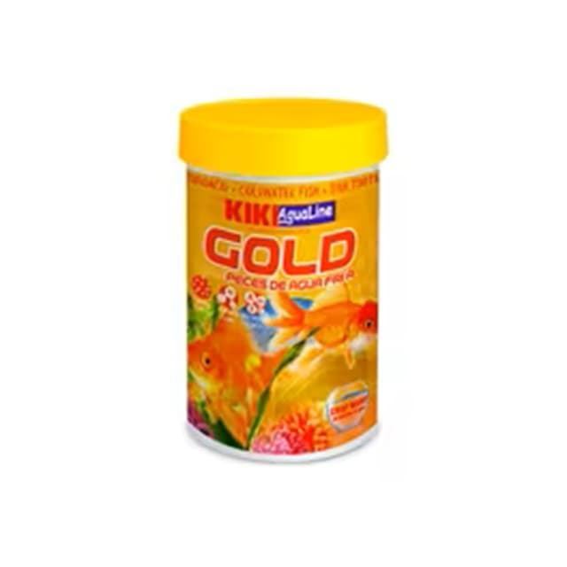 Kiki Gold Agua Fría - Escamas Flotantes para Peces de Agua Fría - Imagen 1
