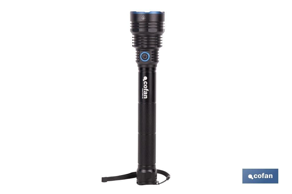 Linterna LED de alta potencia | Recargable con 6 modos de luz - Imagen 1