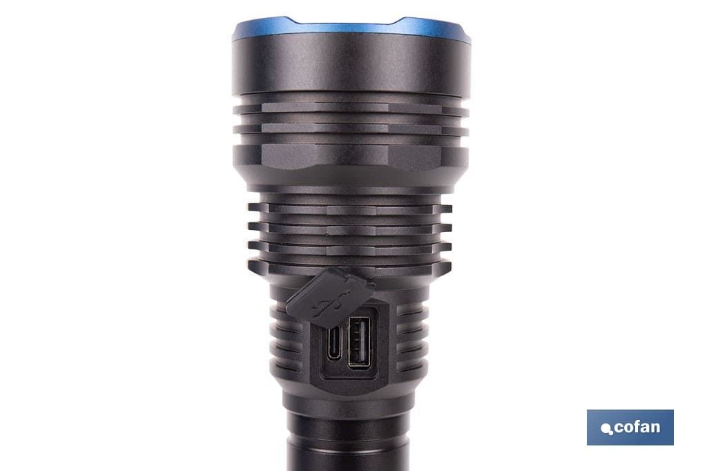 Linterna LED de alta potencia | Recargable con 6 modos de luz - Imagen 2