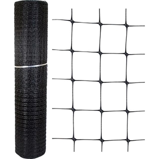 Malla avícola plástica - Negro - 25x25 mm - 1x200 m - Imagen 1