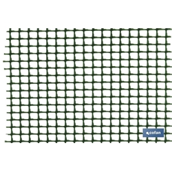 Malla de PVC | Hueco cuadrado de 5 mm | Color verde | Medida 1 x 25 m - Imagen 2