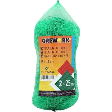 Malla para entutorar - 15x17 cm - 2x25 m - 8 g/m² - Imagen 1