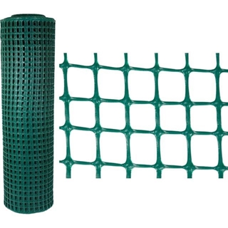 Malla plástica 300 g/m² - 12x12 mm - 1x30 m - Verde - Imagen 1