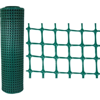 Malla plástica 300 g/m² - 20x20 mm - 1x30 m - Verde - Imagen 1