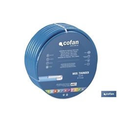 Manguera  3 capas tricotadas | Fabricada en PVC | Color Azul, modelo thunder - Imagen 1