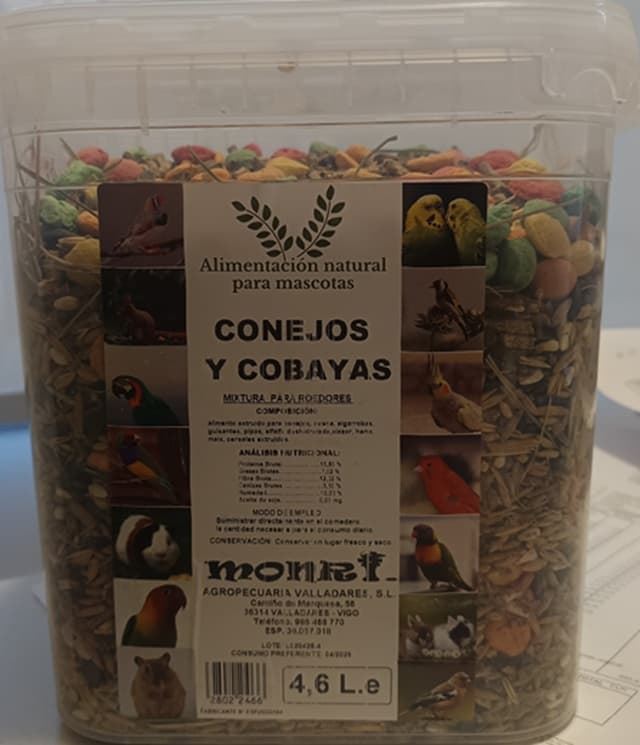 Mixtura conejos y cobayas. Cubo 4.6L - Imagen 1