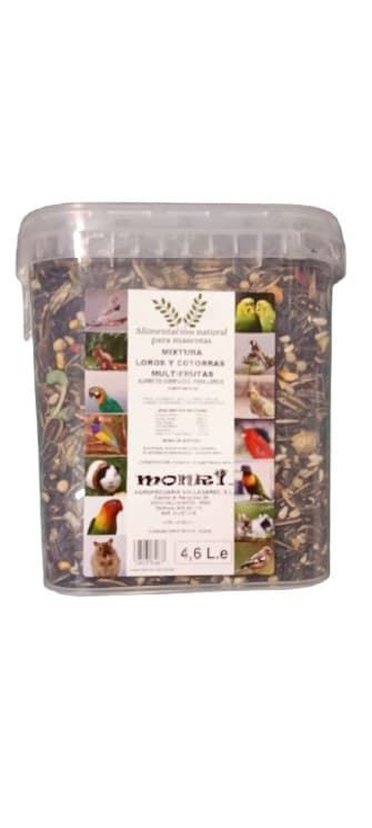 Mixtura Loros y Cotorras multifrutas. cubo 4.6L - Imagen 1