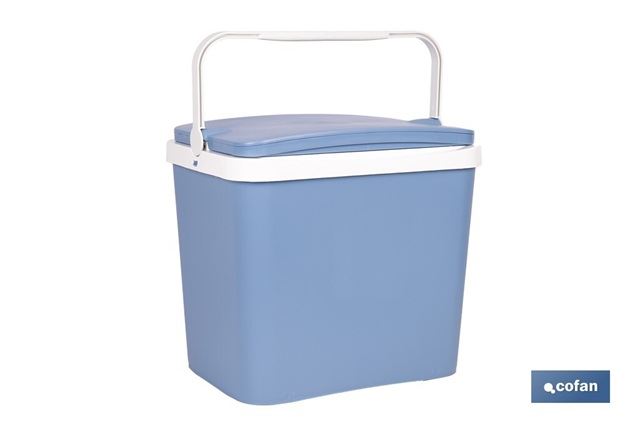 Nevera rígida de 24 litros | Color: azul claro | Material: polipropileno - Imagen 1