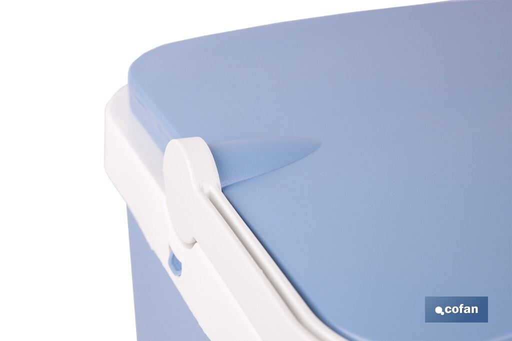 Nevera rígida de 24 litros | Color: azul claro | Material: polipropileno - Imagen 2