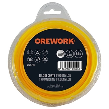 Nylon desbrozadora cuadrado - Ø 2,4 mm x 69 m - Imagen 1