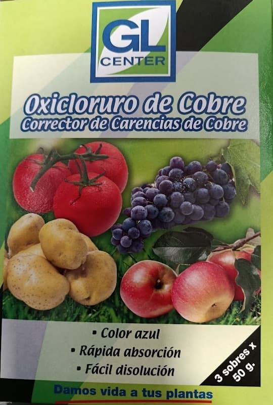 Oxiclruro de cobre, 3 sobres x 50 grs. GL CENTER - Imagen 1