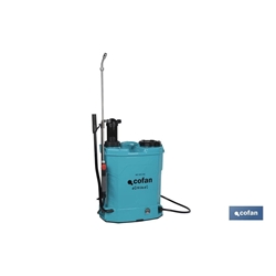 Pulverizador de espalda | Funcionamiento eléctrico y manual | Capacidad: 16 litros - Imagen 1