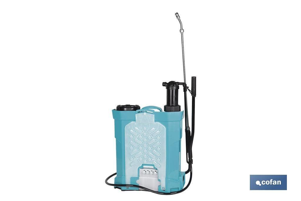 Pulverizador de espalda | Funcionamiento eléctrico y manual | Capacidad: 16 litros - Imagen 2