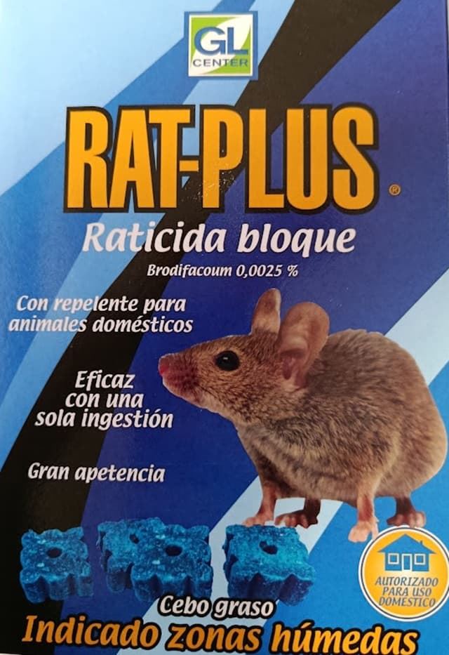 Rat-Plus Bloque RATICIDA 240Grs - Imagen 1