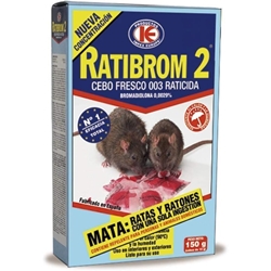 RATIBROM 2 -150G RATICIDA CEBO FRESCO USO DOMÉSTICO - Imagen 1