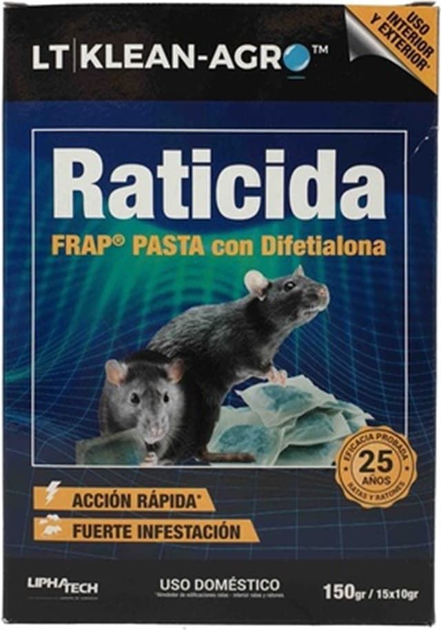 Raticida Klean Agro Pasta Fresca 150 gr - Imagen 1