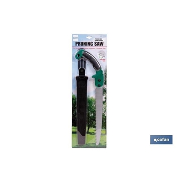 Sierra de poda manual portátil con hoja de 500 mm | Empuñadura ergonómica y antideslizante con funda de protección - Imagen 2