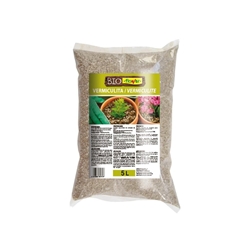 Substrato vermiculita. Mineral de origen natural sometido a un proceso térmico que provoca su expansión y le confiere su estructura laminar - Imagen 1