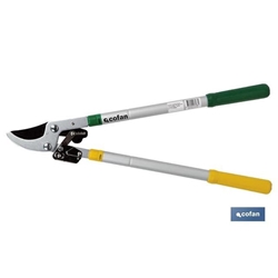 Tijeras de poda telescópicas 64 cm | Capacidad de corte de hasta 45 mm de diámetro | Acero revestido, carbono y PTFE - Imagen 1